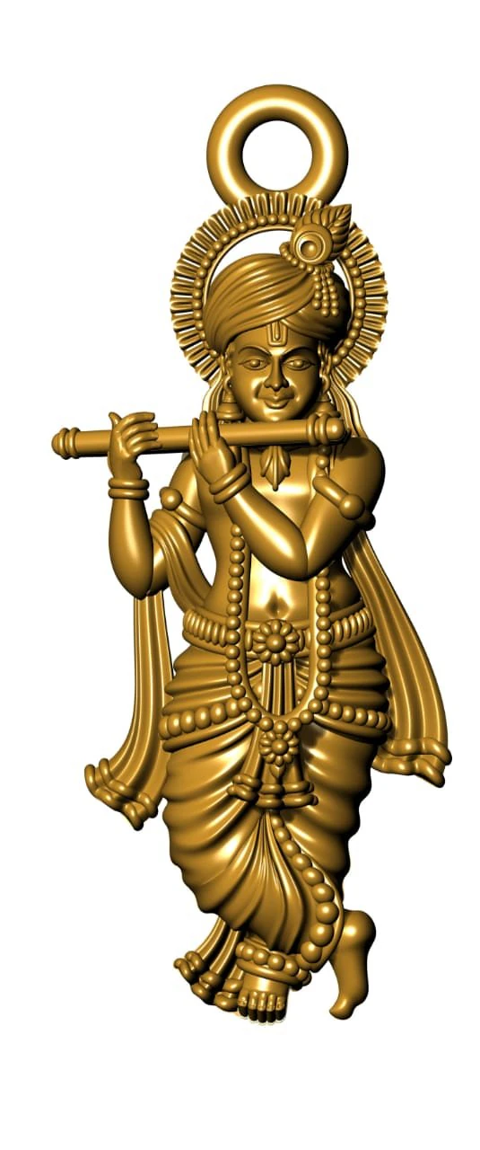 krishna indian god 3D Model .c4d .max .obj .3ds .fbx .stl .blend 