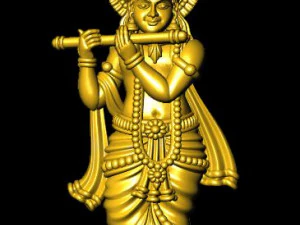 krishna indian god 3D Model