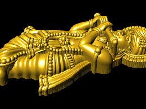 krishna indian god 3D Model