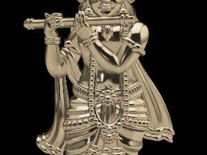 krishna indian god 3D Model