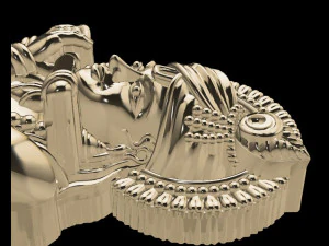 krishna indian god 3D Model