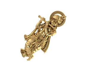krishna indian god 3D Model