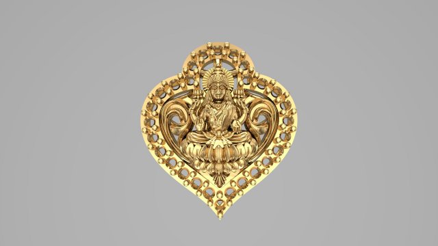 laxmi pendent 3D Model .c4d .max .obj .3ds .fbx .stl .blend 