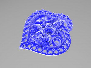 laxmi pendent 3D Model