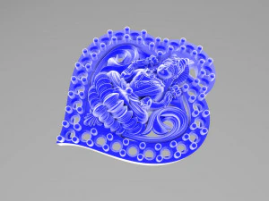 laxmi pendent 3D Model