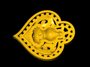 laxmi pendent 3D Model
