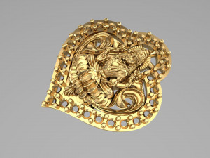 laxmi pendent 3D Model