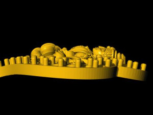 laxmi pendent 3D Model