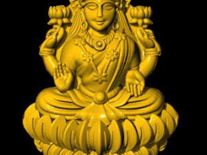 laxmi indian godess 3D Model