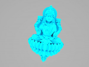 laxmi indian godess 3D Model