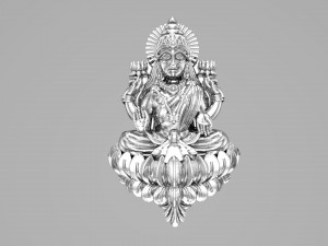 laxmi indian godess 3D Model