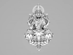 laxmi indian godess 3D Model