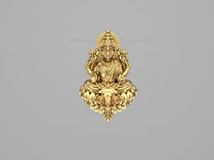 laxmi indian godess 3D Model