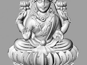 laxmi indian godess 3D Model