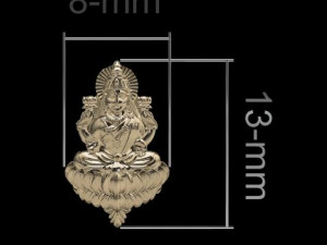 laxmi indian godess 3D Model