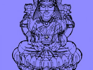 laxmi indian godess 3D Model