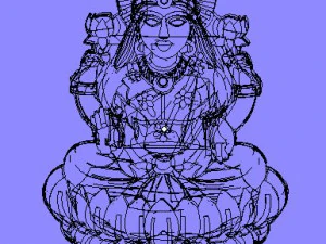 laxmi indian godess 3D Model