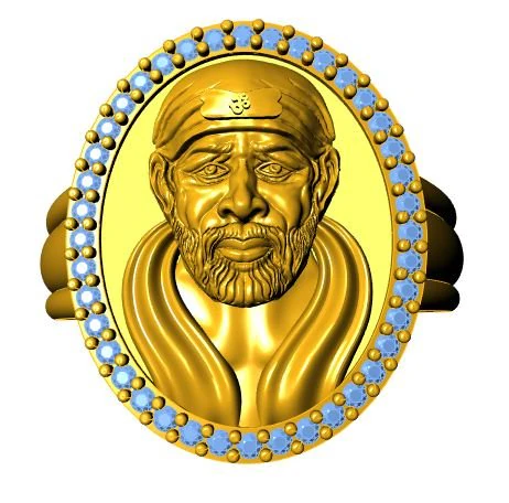 saibaba ring 3D Model .c4d .max .obj .3ds .fbx .stl .blend 