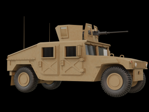 humvee 3d v2 Modelo 3D