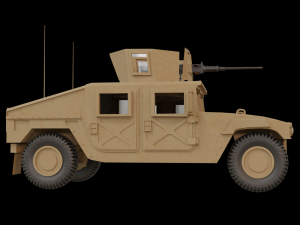 humvee 3d v2 Modelo 3D