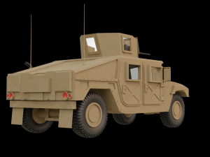 humvee 3d v2 Modelo 3D