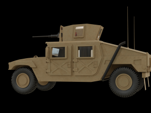 humvee 3d v2 Modelo 3D