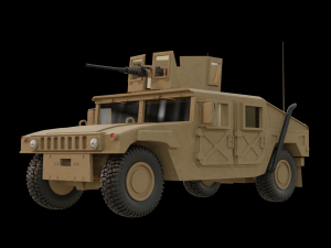 humvee 3d v2 Modelo 3D
