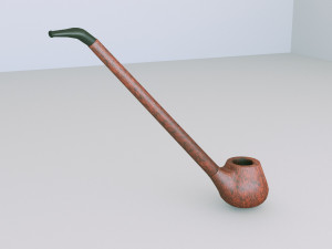 pipe smoking Model 3D