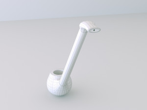 pipe smoking Model 3D