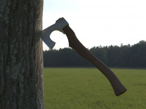 axe Modelo 3D