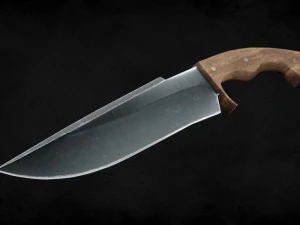 Messer 400 Dreiecke PBR 3D Modell