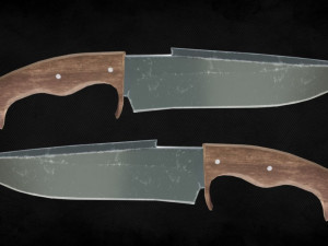 Knife 400 triangles PBR 3D Model