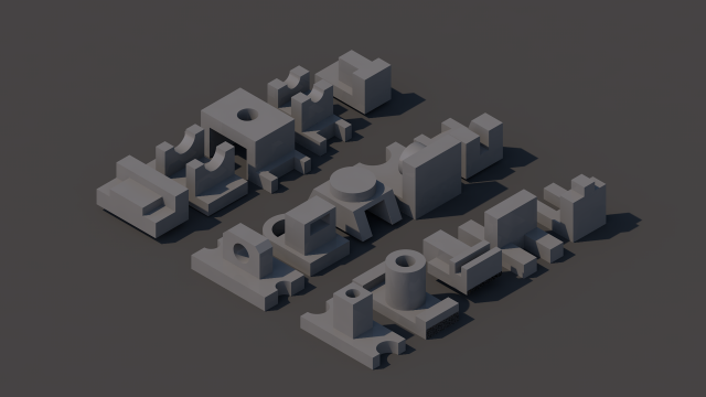 15 models-objects 3D मॉडल .c4d .max .obj .3ds .fbx .stl .blend 
