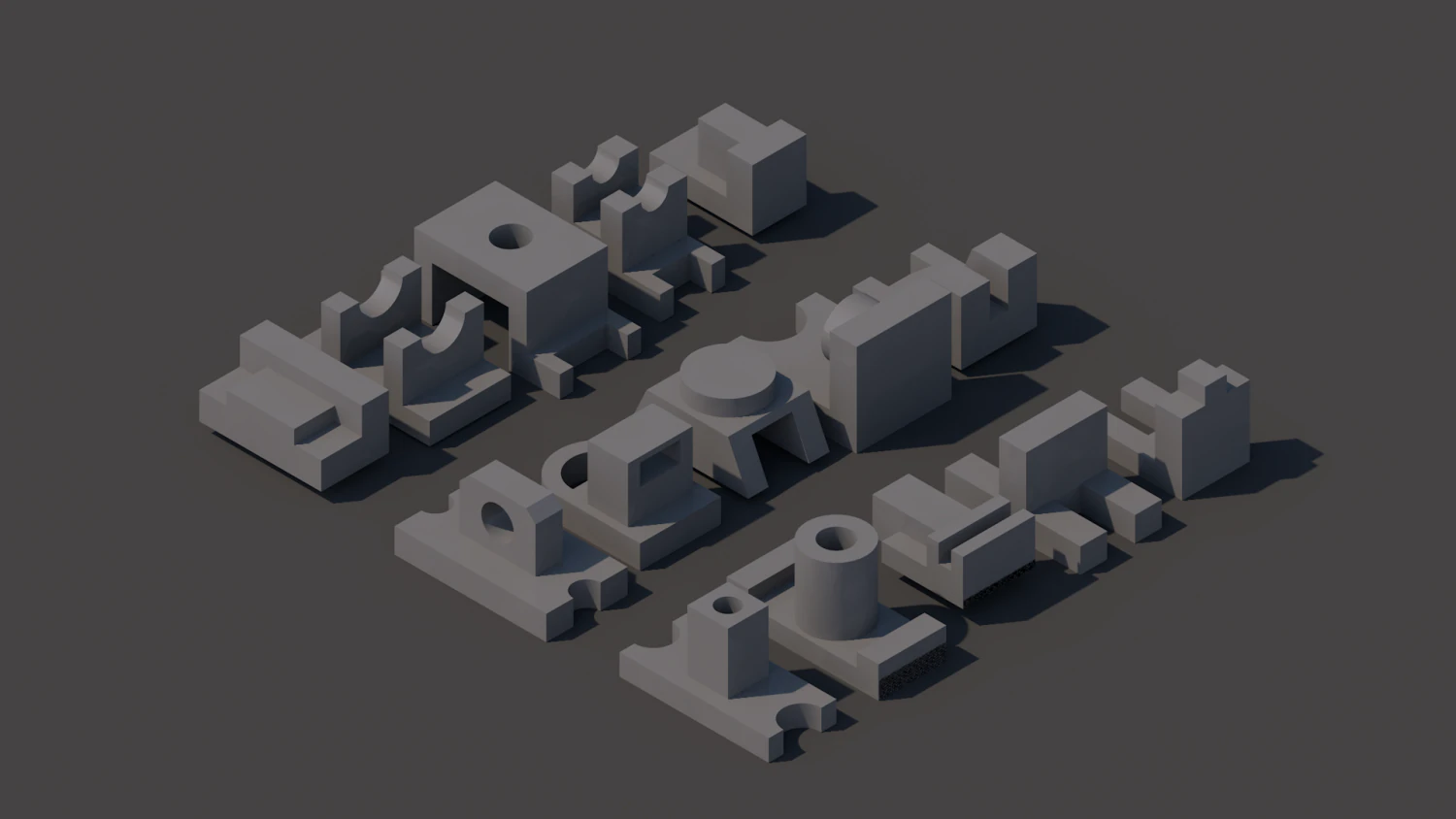 15 models-objects 3D Model .c4d .max .obj .3ds .fbx .stl .blend 