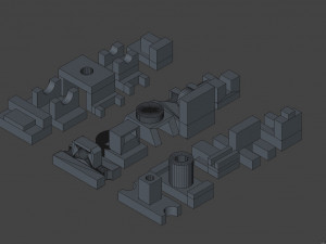 15 models-objects 3D मॉडल