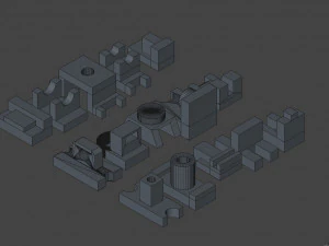 15 models-objects 3D Model