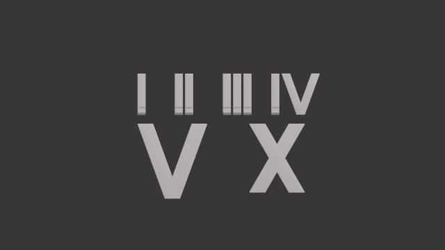 roman numerals Modello 3D .c4d .max .obj .3ds .fbx .stl .blend