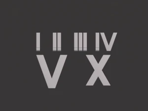 римские цифры 3D Модель