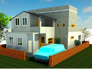 3 bhk housing 3D Модель