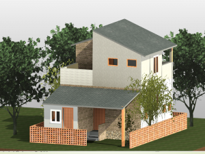 2 bhk housing Modello 3D