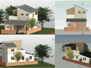 2 bhk housing Modello 3D