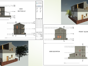2 bhk housing Modello 3D