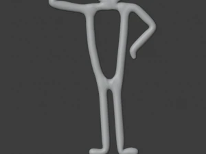 stickman schaakspel 3D printmodel