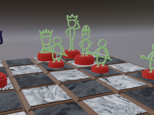 stickman chess set Modelo de Impressão 3D