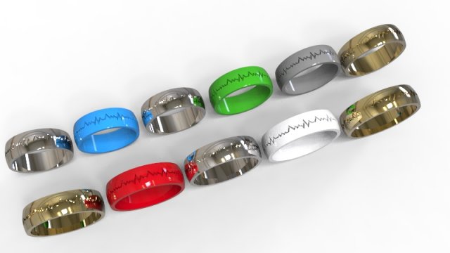 life line ring Modelo de Impressão 3D .c4d .max .obj .3ds .fbx .stl .blend 
