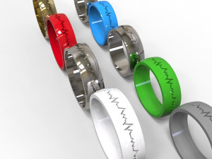 life line ring Modelo de Impressão 3D