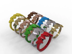 anillo peque&ntilde;o Modelo de impresión 3D