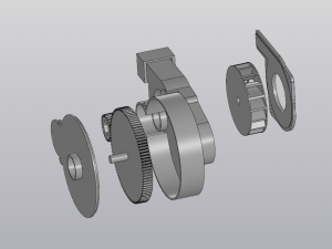 radial fan with gear 3D Print Model