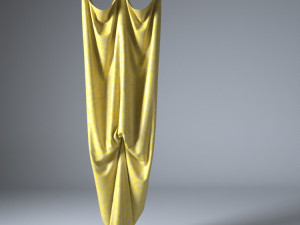 modern loose collar model curtains york au 178 3D-Modell