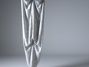 modern loose collar model curtains york au 178 3Dモデル